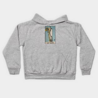 The Hermit tarot card Kids Hoodie